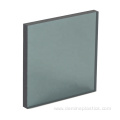 Smoke gray translucent solid polycarbonate sheet